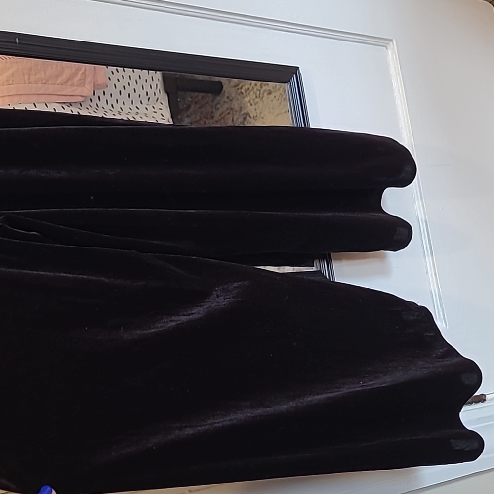H&M Black Velvet Jumpsuit | Size 10 - Picture 8 of 9
